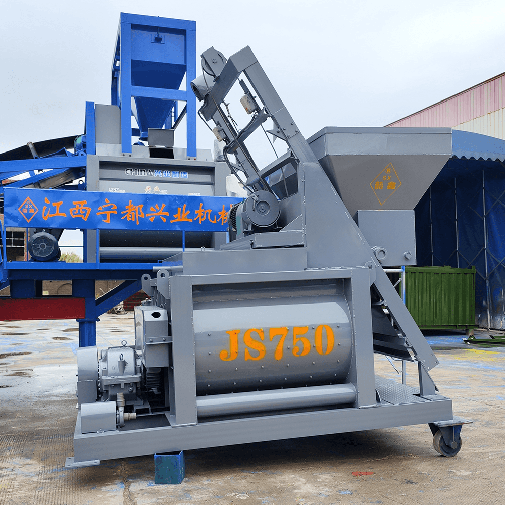 Twin-shaft Concrete Mixers